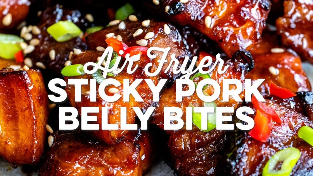 Air Fryer Pork Belly Bites