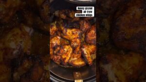 Air Fryer Chicken Wings Honey Glazed