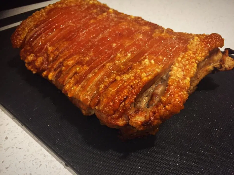 the BEST AIR FRY CRISPY PORK BELLY