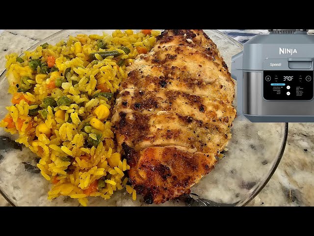 Garlic Tumeric Rice with Chicken Breast